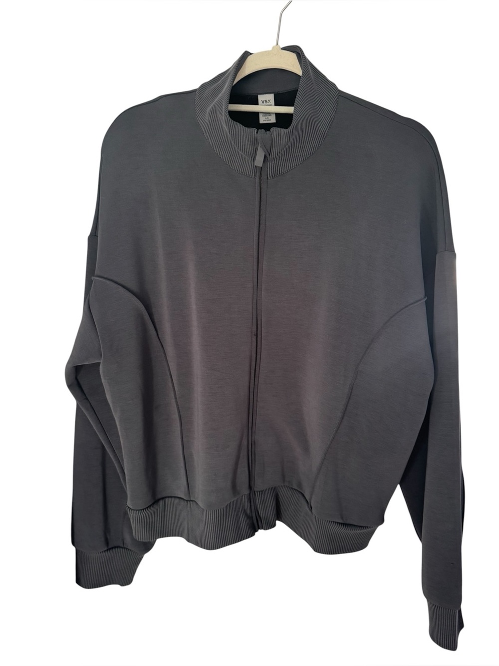 2 piece tracksuit. VSX Dark Gray Zip-Up Bomber Jacket with matching Track Pants
